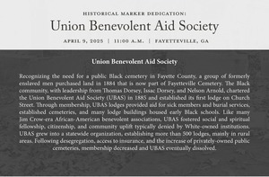 Historical Marker Dedication: Union Benevolent Aid Society
