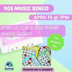 90s Music Bingo Night