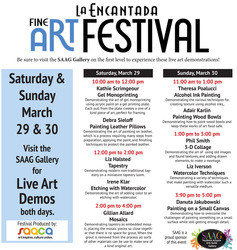 SAAG Gallery Live Art Demos