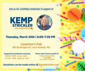 Birthday Fundraiser for Kemp Strickler
