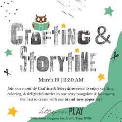 March Reading Wednesday at Letterpress PLAY!