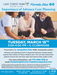 Importance of Advance Care Planning Seminar  at Lake Forest Park Senior Living