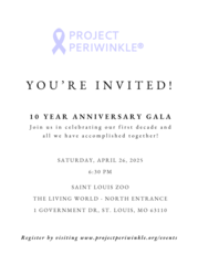 Project Periwinkle 10 Year Gala