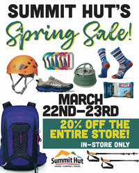 Summit Hut Annual Spring Sale Days