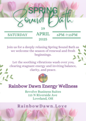 Spring Sound Bath at Rainbow Dawn Energy Wellness
