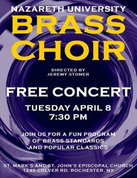 Nazareth University Brass Choir spring concert