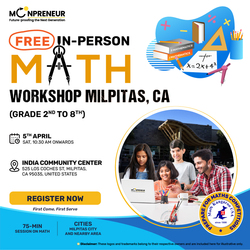 Free In-Person Math Workshop for Kids in Milpitas, CA (7-14)
