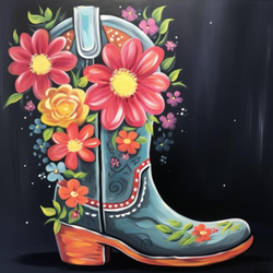 “Boot Scootin' Beauty" In-Studio Paint Party!
