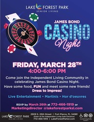 James Bond Casino Night at Lake Forest Park Senior Living