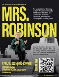 Exclusive MRS ROBINSON Screening and Panel April 16, 6:30PM-8:30PM, Cosford Cinema