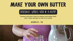 Tween Tuesdays: Make Your Own Butter