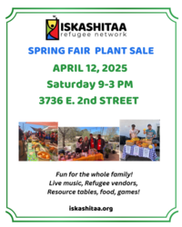 Iskashitaa Spring Fair & Plant Sale