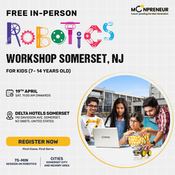 Free In-Person Robotics Workshop for Kids in Somerset, NJ(7-14)