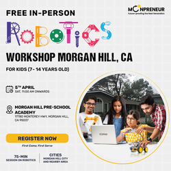 Free In-Person Robotics Workshop for Kids in Morgan Hill, CA (7-14)
