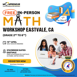 Free In-Person Math Workshop for Kids in Eastvale, CA (7-14)