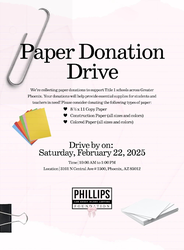 Phillips Law | Greater Phoenix Paper Donation Drive