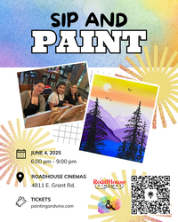 Purple Mountain Paint and Sip at Roadhouse Cinemas