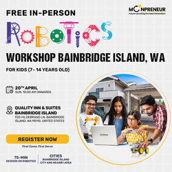 Free In-Person Robotics Workshop for Kids at Bainbridge Island (Ages 7-14)