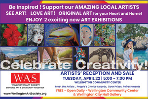 Wellington Art Society Announces Art Reception and Sale   “Spirited Artistry”