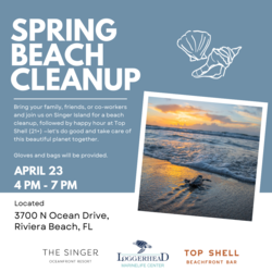 Spring Beach Cleanup at The Singer Oceanfront Resort