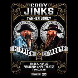 Cody Jinks - The Hippies & Cowboys Tour with Tanner Usrey
