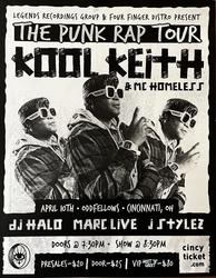 Kool Keith + MC Homeless @ Oddfellows in OTR