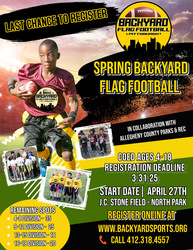 Backyard Flag Football Spring 2025 Season...REGISTER NOW!