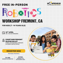 Free In-Person Robotics Workshop for Kids at Fremont, CA(Ages 7-14)