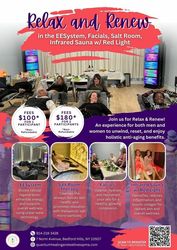Relax and Renew in the EESystem, Facials, Salt Room, Infrared Sauna w/ Red