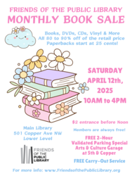 Friends of the Public Library April Book & Media Sale