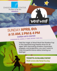 Woof Woof the Shadow Pup Returns to DAC on April 6th!
