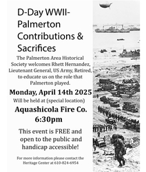 D-Day WWII Palmerton Contributions & Sacrifices