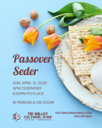 Tri-Valley Cultural Jews Passover Community Seder