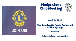 Phelps Lions Club Meeting