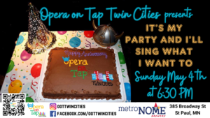 Opera On Tap – It’s My Party & I’ll Sing What I Want To!