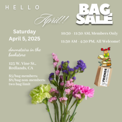 Friends of Smiley Public Library April Bag Sale!