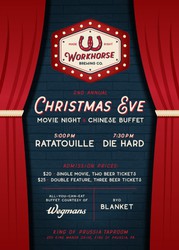 Christmas Eve Movie Night & Chinese Buffet - Workhorse Brewing