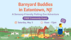 Barnyard Buddies is Coming to Eatontown—Join Us for a Sensory-Friendly Petting Zoo!