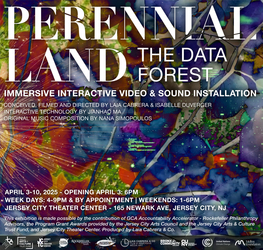 Perennial Land - The Data Forest Immersive Interactive Video and Sound Installation
