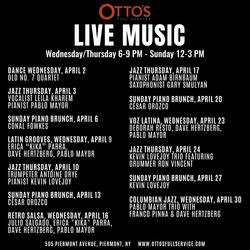 April Live Music Line-Up at Otto's Full Service