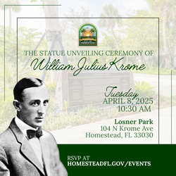 Honoring a Pioneer:  William Julius Krome Statue Unveiling