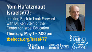 Israel@77:Looking Back to Look Forward with Dr. Ken Stein of the Center for Israel Education