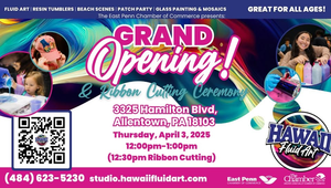 Hawaii Fluid Art Lehigh Valley Grand Opening Ribbon Cutting