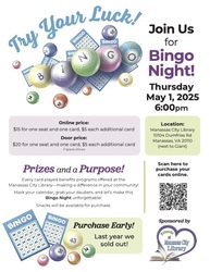 *b*i*n*g*o -- Friends of Manassas City Llibrary