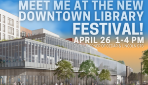 Meet me at the downtown library festival!