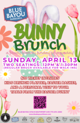 Brunch with the Easter Bunny at Blue Bayou