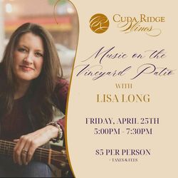 Music on the Vineyard Patio with Lisa Long