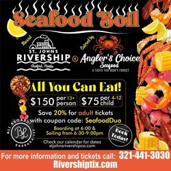 Seafood Boil with St Johns Rivership Co and Anglers Choice