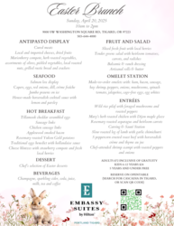 Easter Brunch at the Embassy Suites