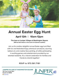 Annual Easter Egg Hunt at Juniper Village Washington Square